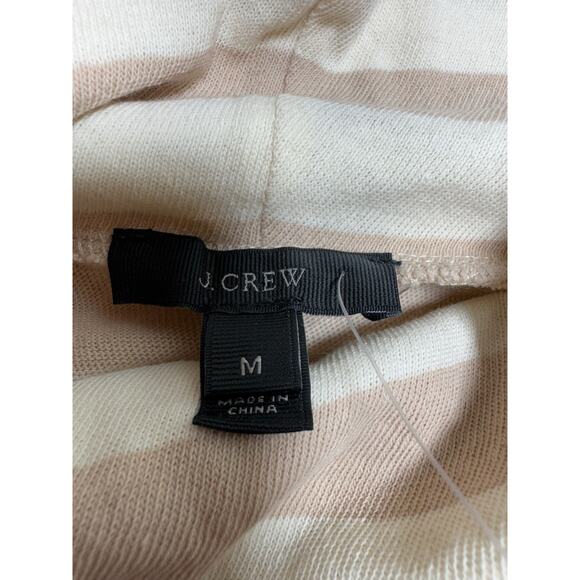 JCrew Women’s Turtleneck Striped Sweater Sz M Preppy Career Lightweight New - Picture 8 of 11